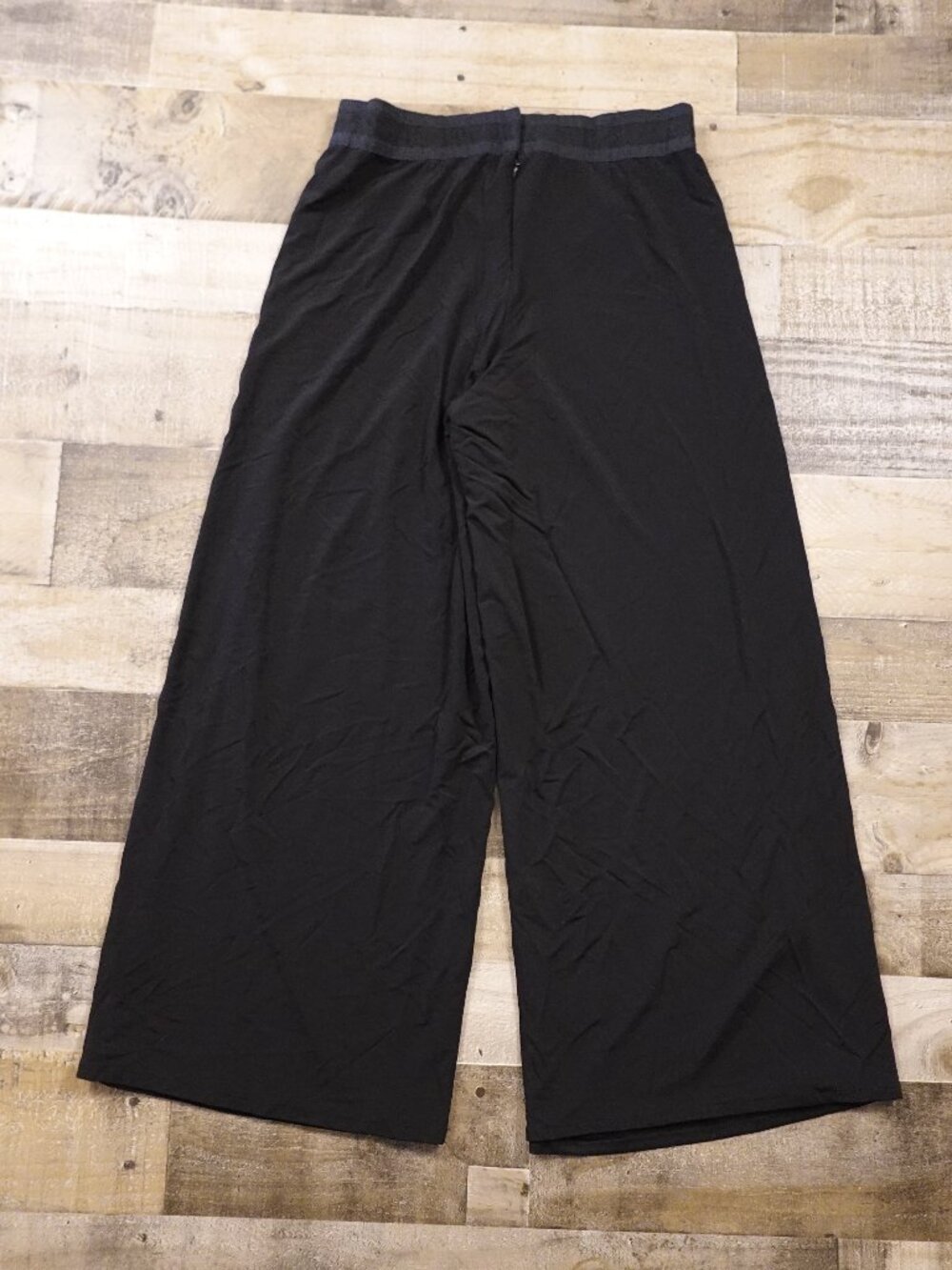 Charles Chang Lima Wide Leg Pants Women’s 12 Black 28”‎ Inseam Career Dress